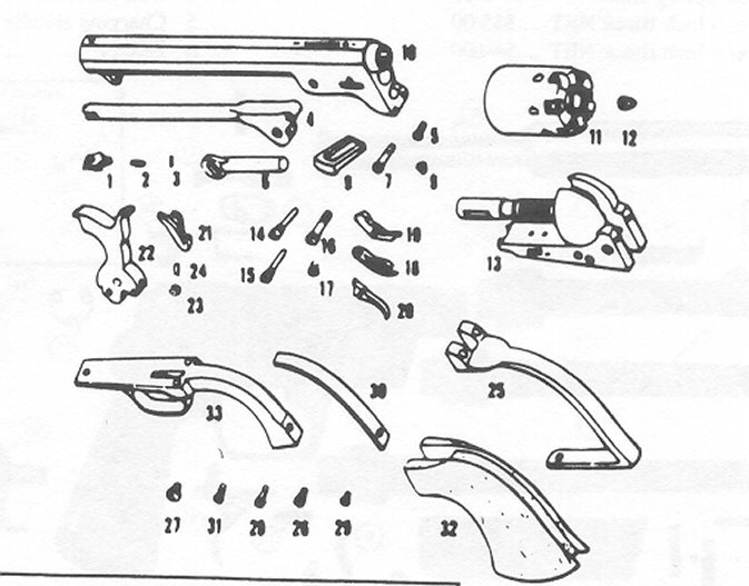 CAP AND BALL PISTROL PARTS; Bob's Gun Shop. MILLIONS of Gun Parts! Po